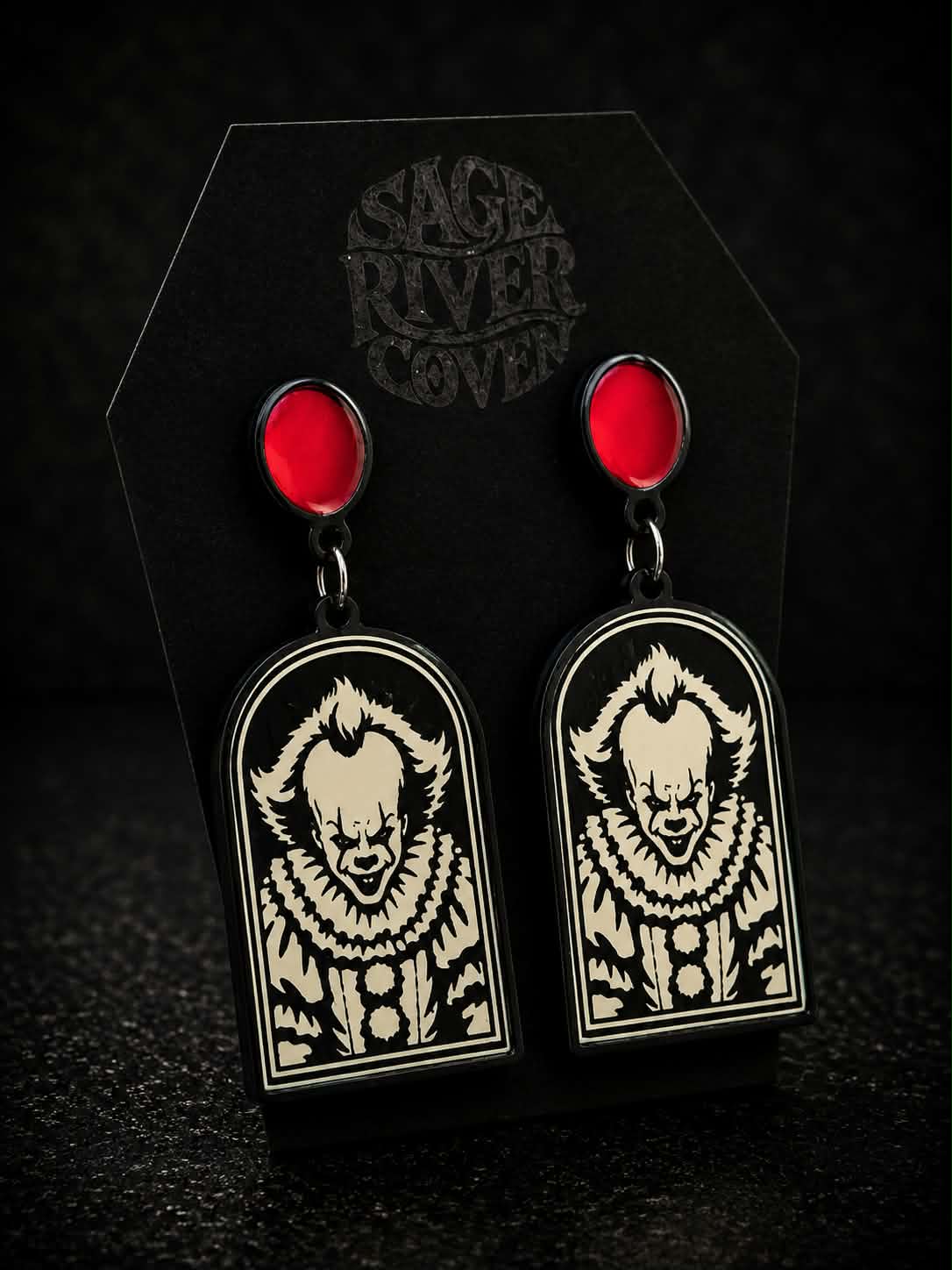 Horror Clown Earrings