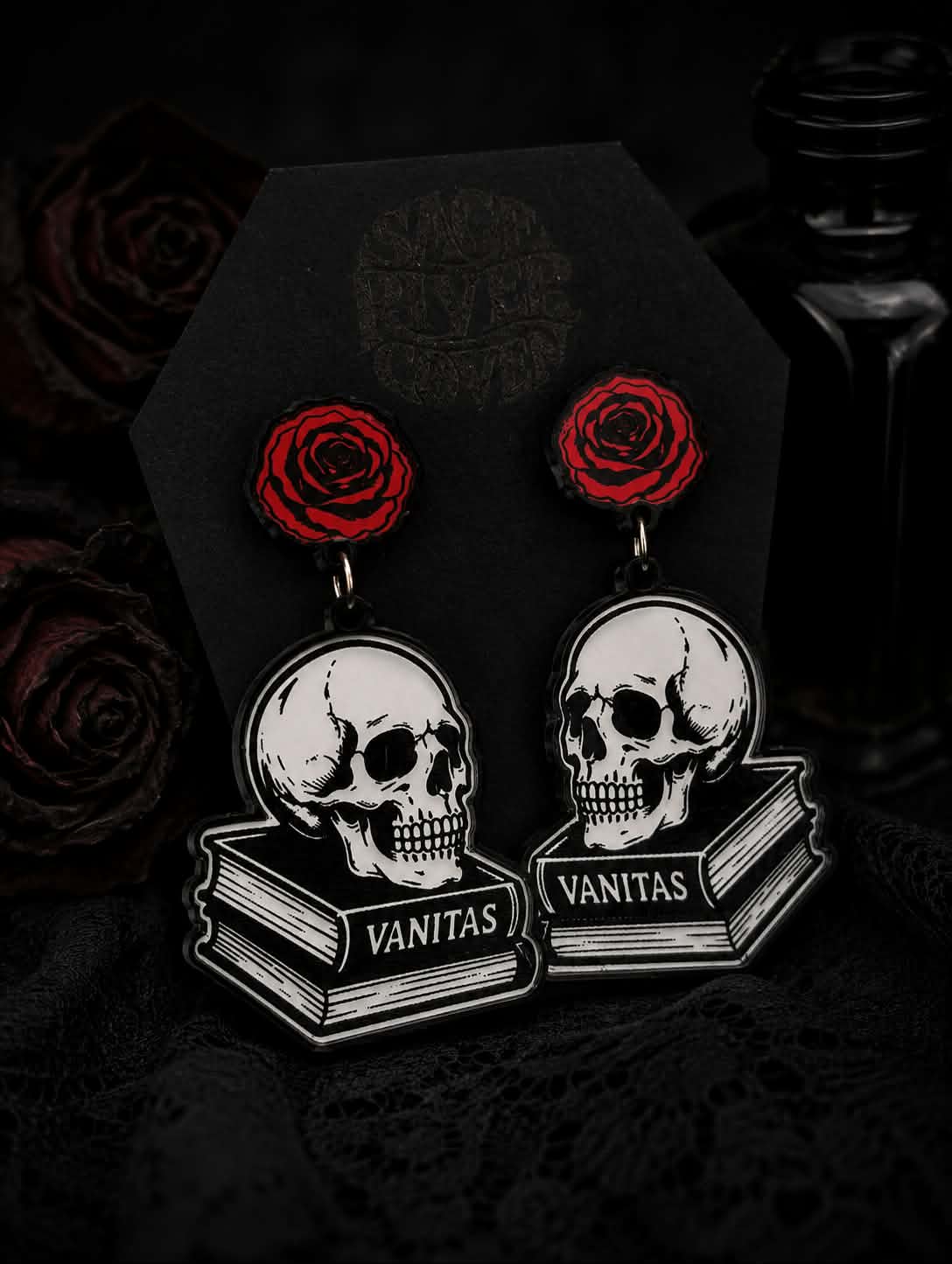 Vanitas Rose Earrings