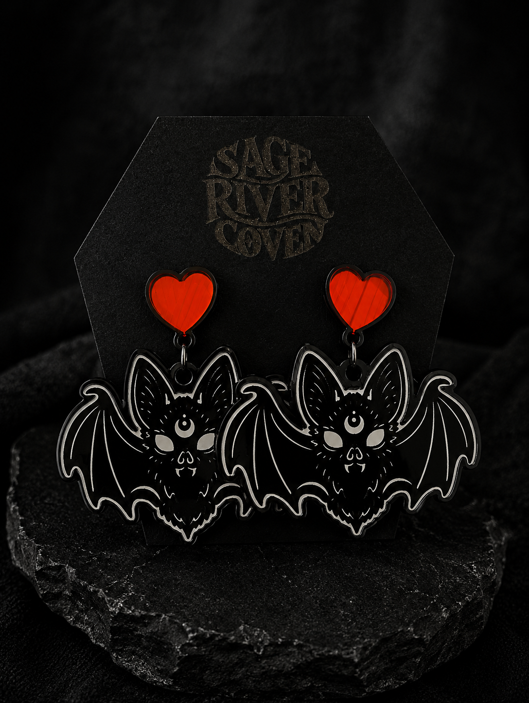 The Nocturne Familiar Sweetheart Earrings
