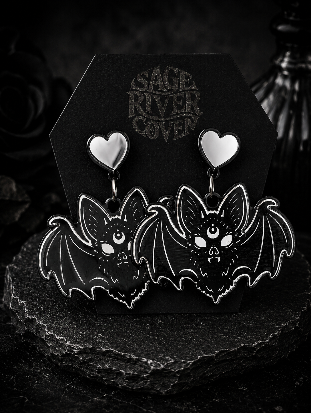 The Moonlit Familiar Sweetheart Earrings