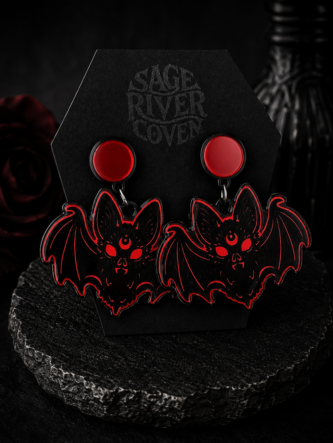 Blood Moon Familiar Earrings