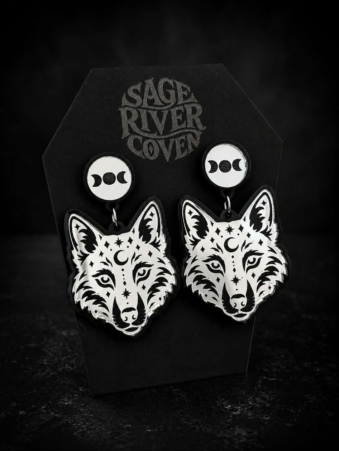 Moon Marked Wolfe Earrings